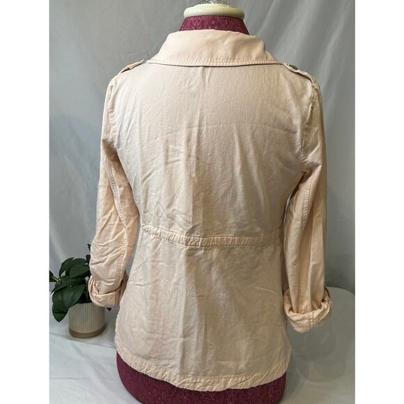 Cato Utility Style Jacket Button Down Soft Pink Girly Y2K Style Size XS - Picture 4 of 7